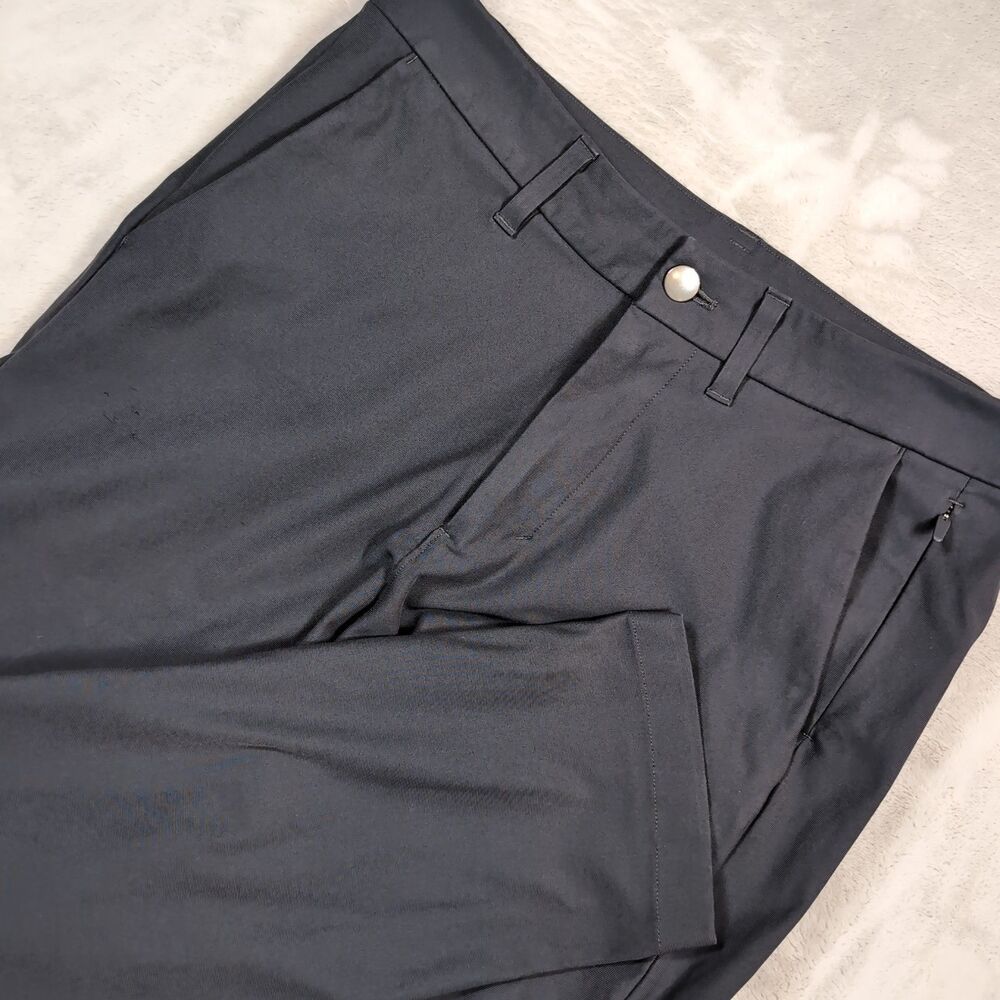 Lululemon ABC Commission Pants Slim Warpstreme Mens 30 (31x29) Black Office TEAR